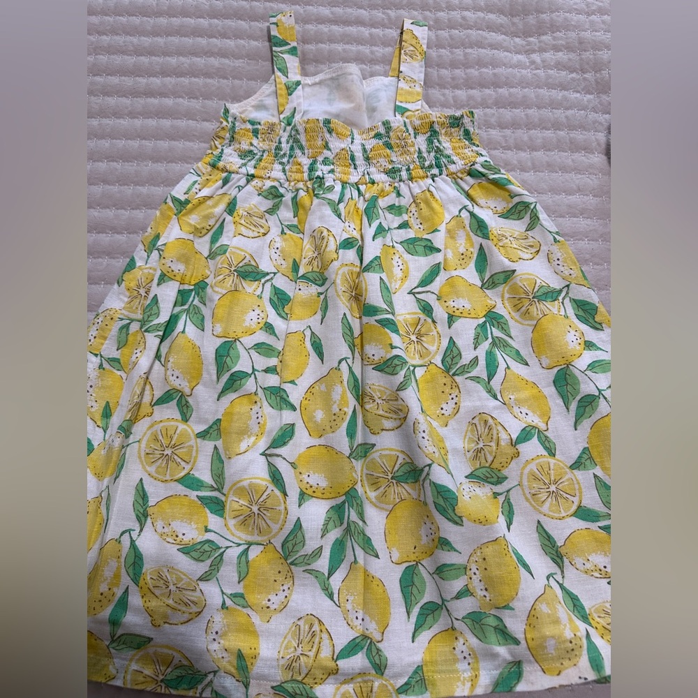GAP KIDS LINEN LEMON GIRLS DRESS SIZE 5T - Picture 7 of 7